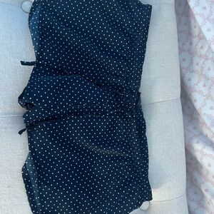 Brandy Melville Black Polka Dot Lightweight Shorts